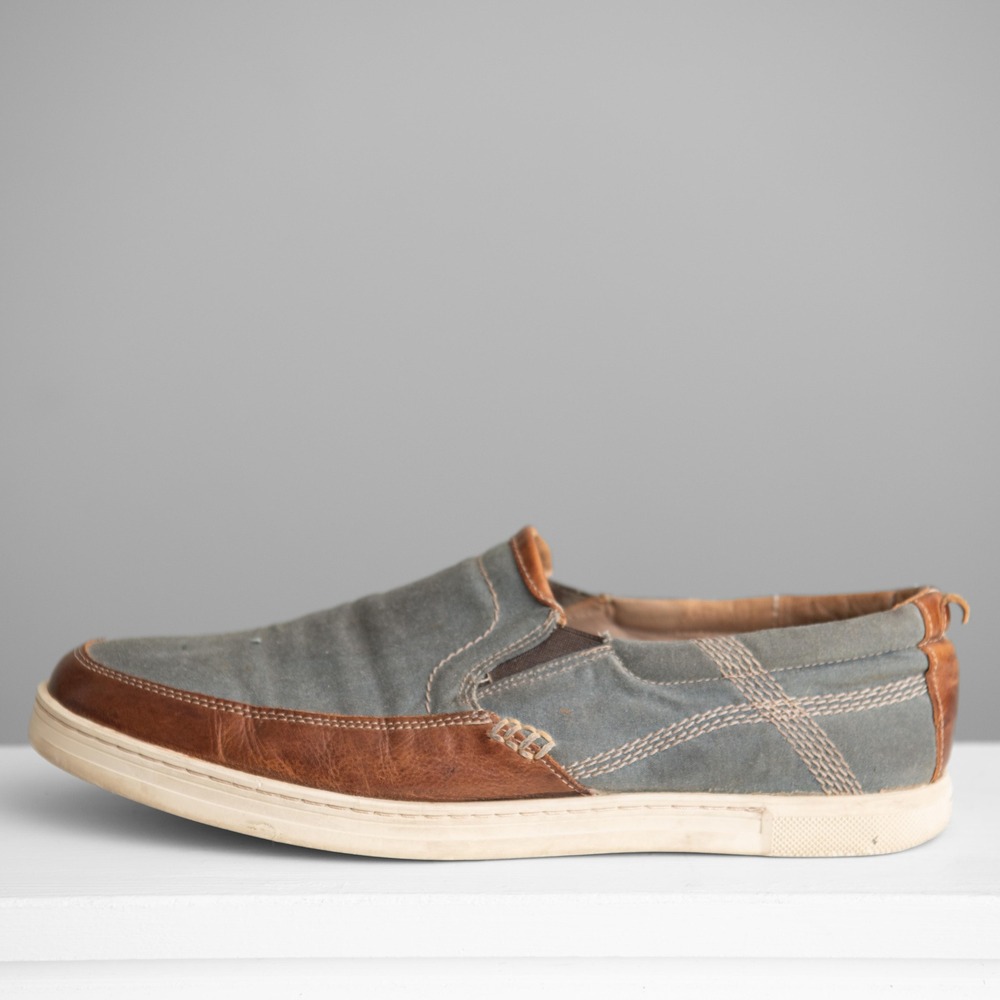 Bed Stu Workshop Mens 10 Canvas Sneakers Distressed Minimalist Rugged Earth Boho